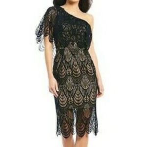 Small Dress The Population One Shoulder Dress